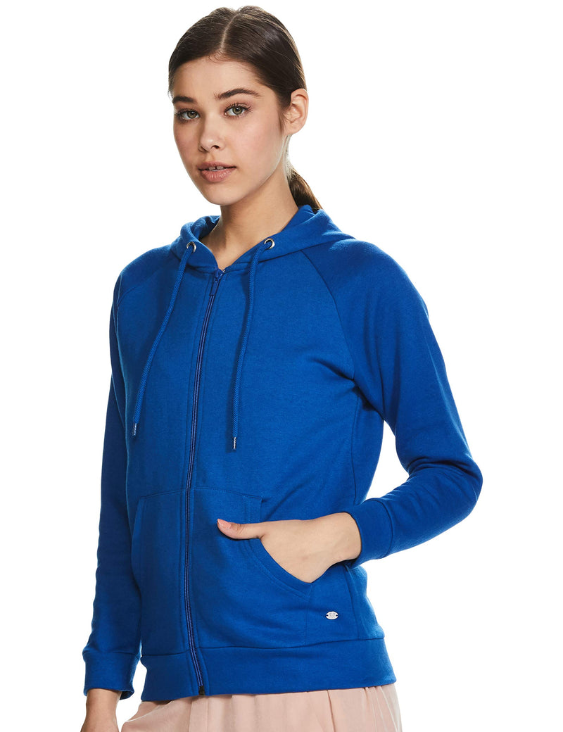 Allen Solly Woman Regular Fit Hooded Neck Polyester Blend Sweatshirt Blue 3XL