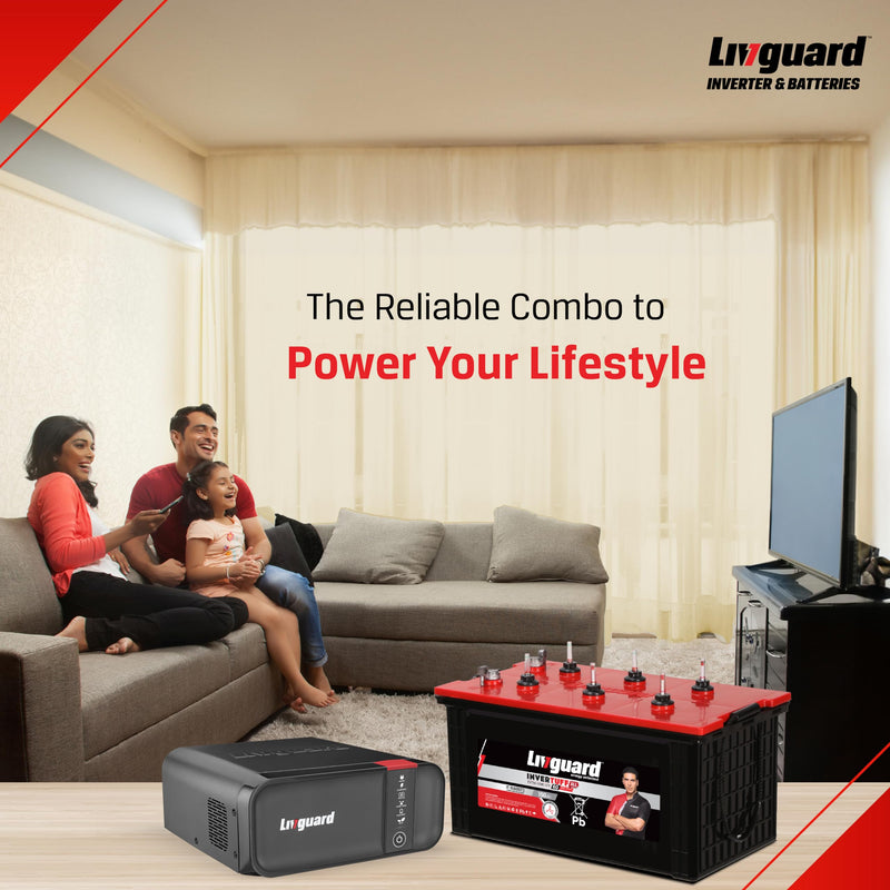 Livguard LGS1100i | 900 VA/12V Inverter | IT 1560STJ 150 Ah Battery | 60 Months Warranty | Inverter and Battery Combo for Home and Office | Free Installation