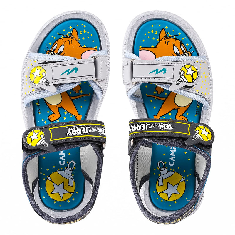 Campus Kid's SL-519 Sandal D.GRY/L.GRY 13 -UK/India