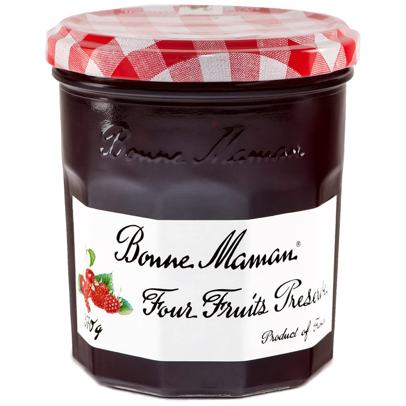 Bonne Maman Four Fruits Preserve, Marmalade Fruit Jam, 13 oz ℮ 370 g