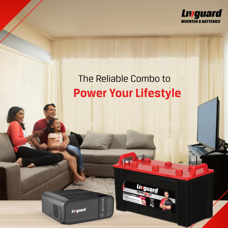 Livguard LG1100 | 900 VA/12V Inverter | IT 1348ST 135 Ah Battery | 48 Months Warranty | Inverter and Battery Combo for Home and Office | Free Installation