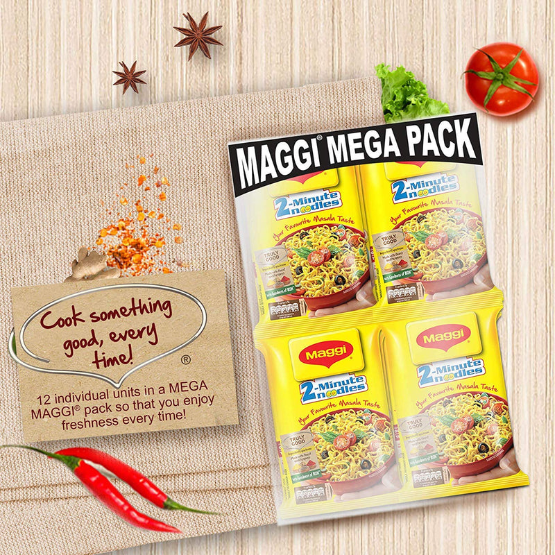 Maggi 2-Minute Noodles Masala, 70g (Pack of 12) + Maggi 2-Minute Special Masala Instant Noodles, 70 grams(Pack of 12)