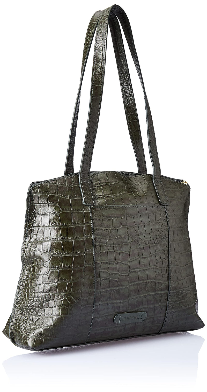 Hidesign womens WHITNEY III Large Emerald Tote Bag