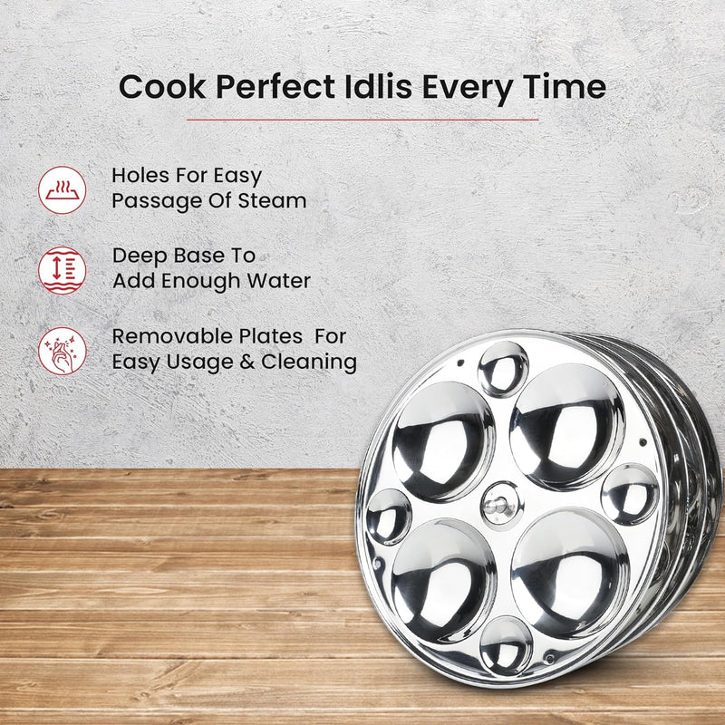 RARE Stainless Steel Idli Maker Plates | 4 Stainless Steel idli Plates | Makes 32 Idlis | 16 big Idli and 16 Small Idli| Idlik Maker | Idli Mould | Idli Plates