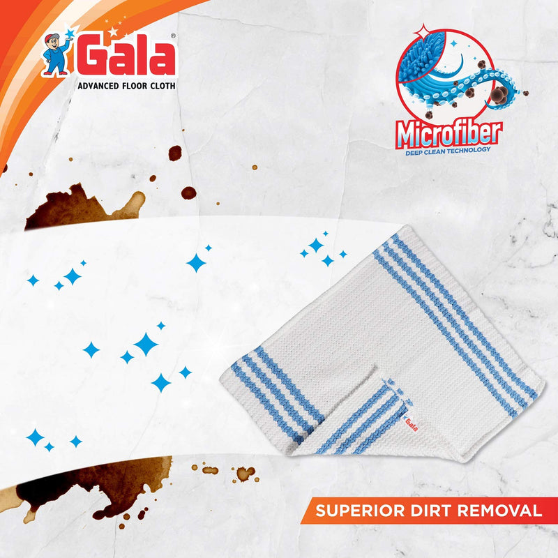 Gala Microfiber Cleaning Cloth (Pack of 1, White)