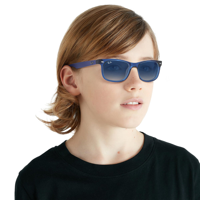 Ray-Ban Kids Gradient Blue Lens Square Sunglasses - 0RJ9052S70624L48