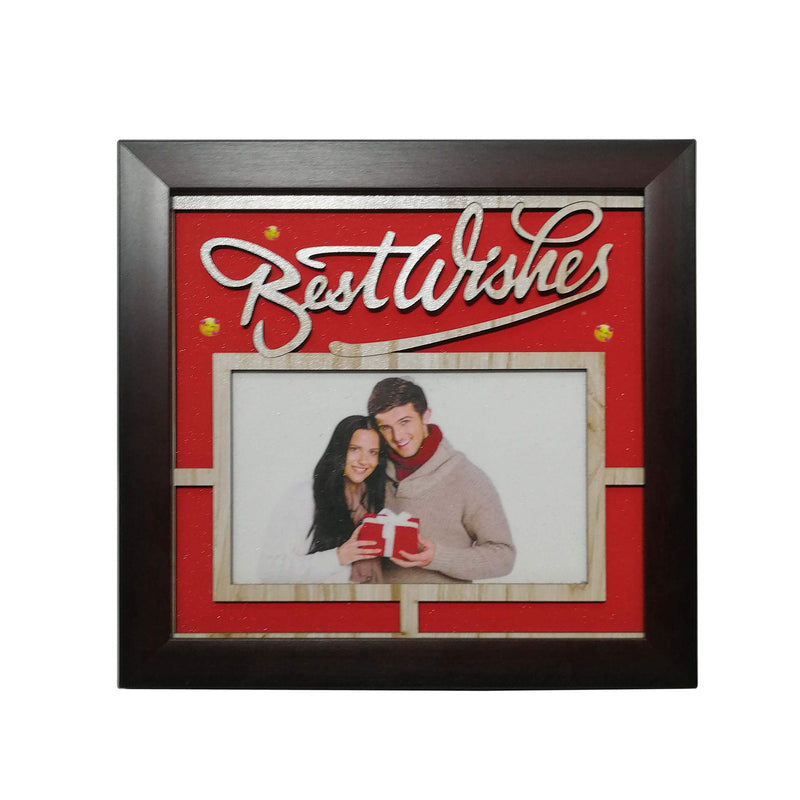 Best Wishes Photo Frame with 1 Photo (RED)