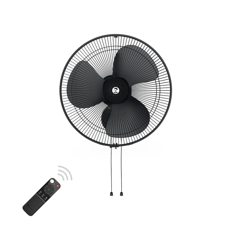 atomberg Renesa 400mm Wall Fan | Silent BLDC Fan | Remote with Timer & Sleep Control | 1+1 Year Warranty (Midnight Black)