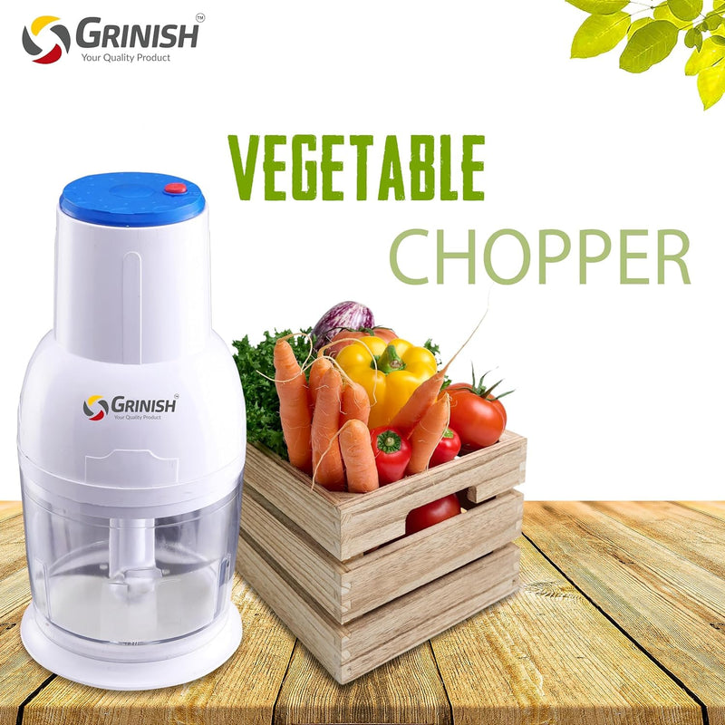 Sweese Electric Vegetable Chopper for Kitchen | Onion, Carrot, Garlic & Fruits | Chop,Puree, Whisk, 800 ml Bowl | 300 Watts Copper Motor | Stainless steel Blades (Ivory) (Vegetable Chopper)