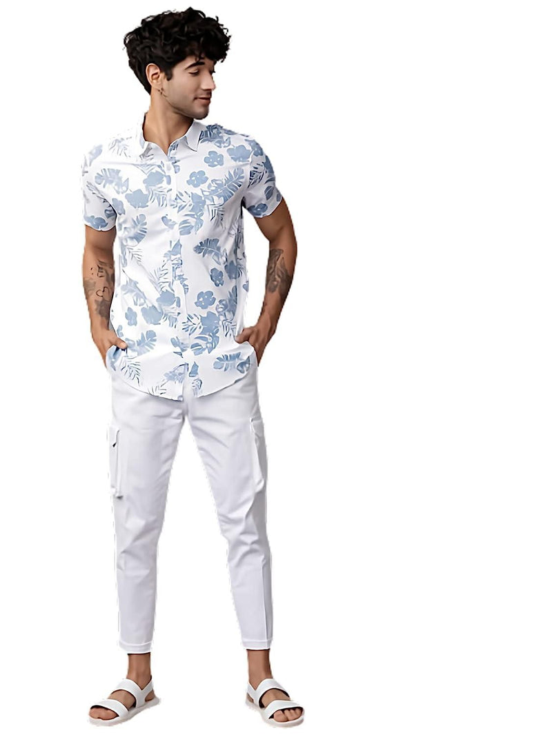 Rayon Printed Half Sleeves Regular Fit Mens Casual Shirt