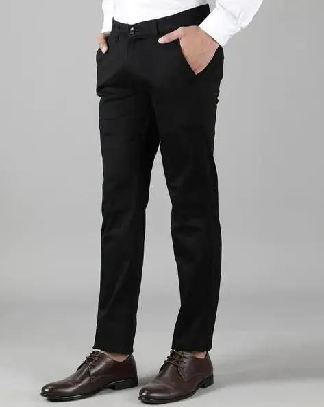 Stretchable Lycra Solid Regular Fit Mens Formal Trouser