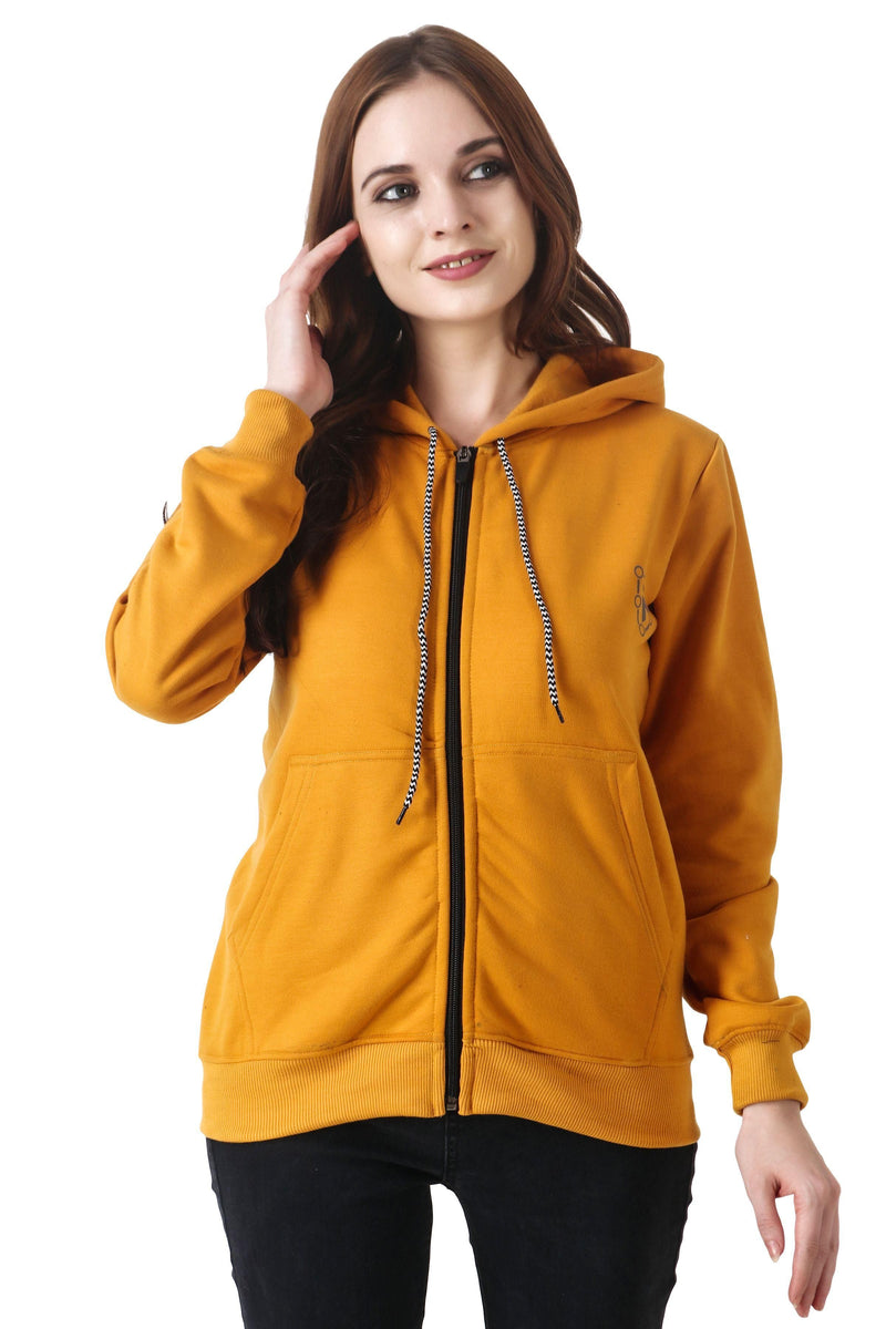 Pratyusha Women's Plus Size Full Sleeve Cotton Hoodies