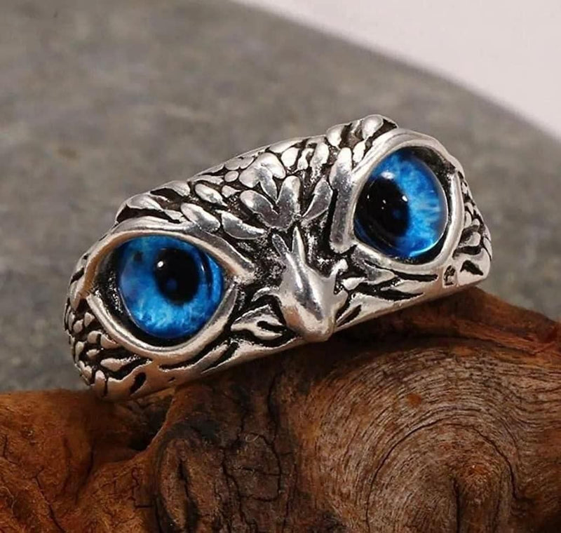 Attractive Silver Plated Owl Ring (pack Of 2)