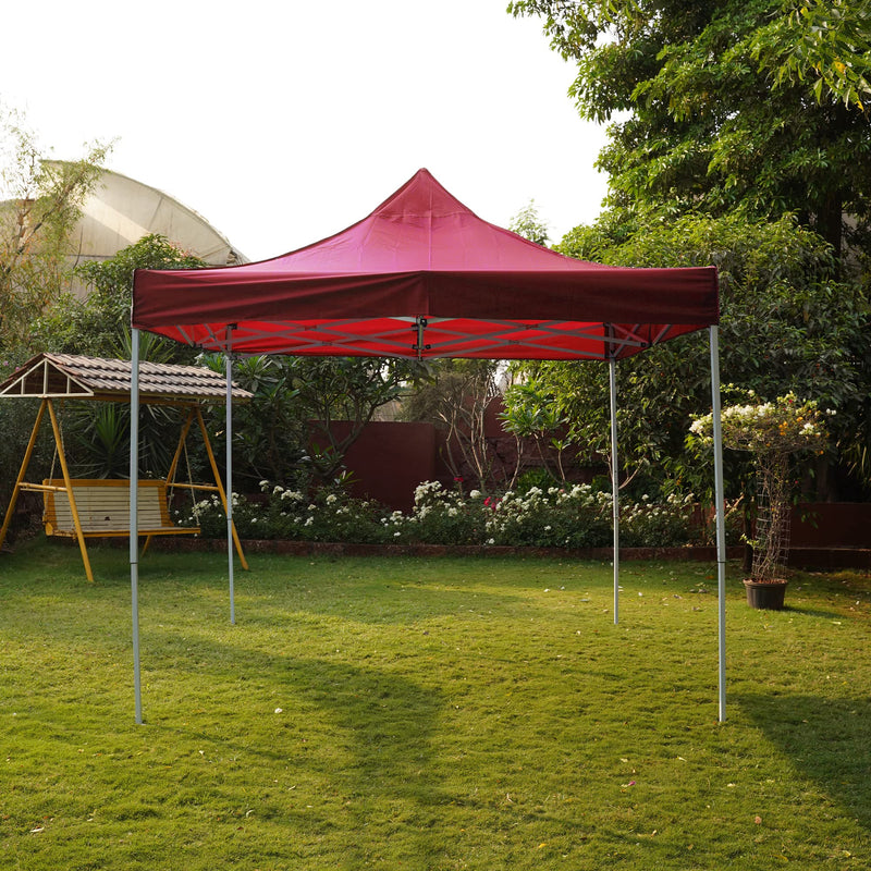 Ugaoo Waterproof Gazebo Tent/Canopy for Outdoor & Terrace Garden (10 * 10, Red)