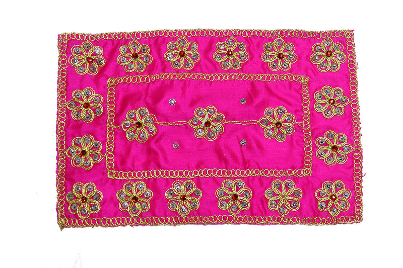 Reliable Silk Puja Chunri/Chunari/Chundadi Combo Matarani Ki Chunri, Devi Mata Ki Chunni, Pooja Chunari/Dupatta/Net Chunri (9 * 7 Inch, Multicolour) Pack of 5