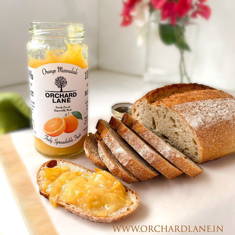 Orchard Lane Orange Marmalade Jam with 80% orange content, No Preservatives or chemicals, 280 grams- Low Sugar