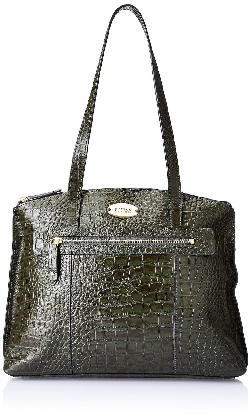 Hidesign womens WHITNEY III Large Emerald Tote Bag