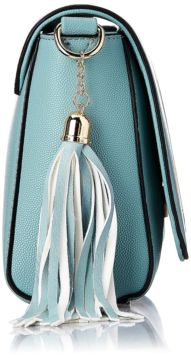 Van Heusen womens Western Sling Bag with tassle (Sky Blue)