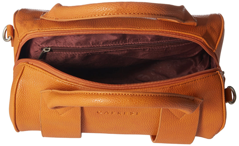 Caprese womens TERESA S Small BURNT ORANGE Satchel