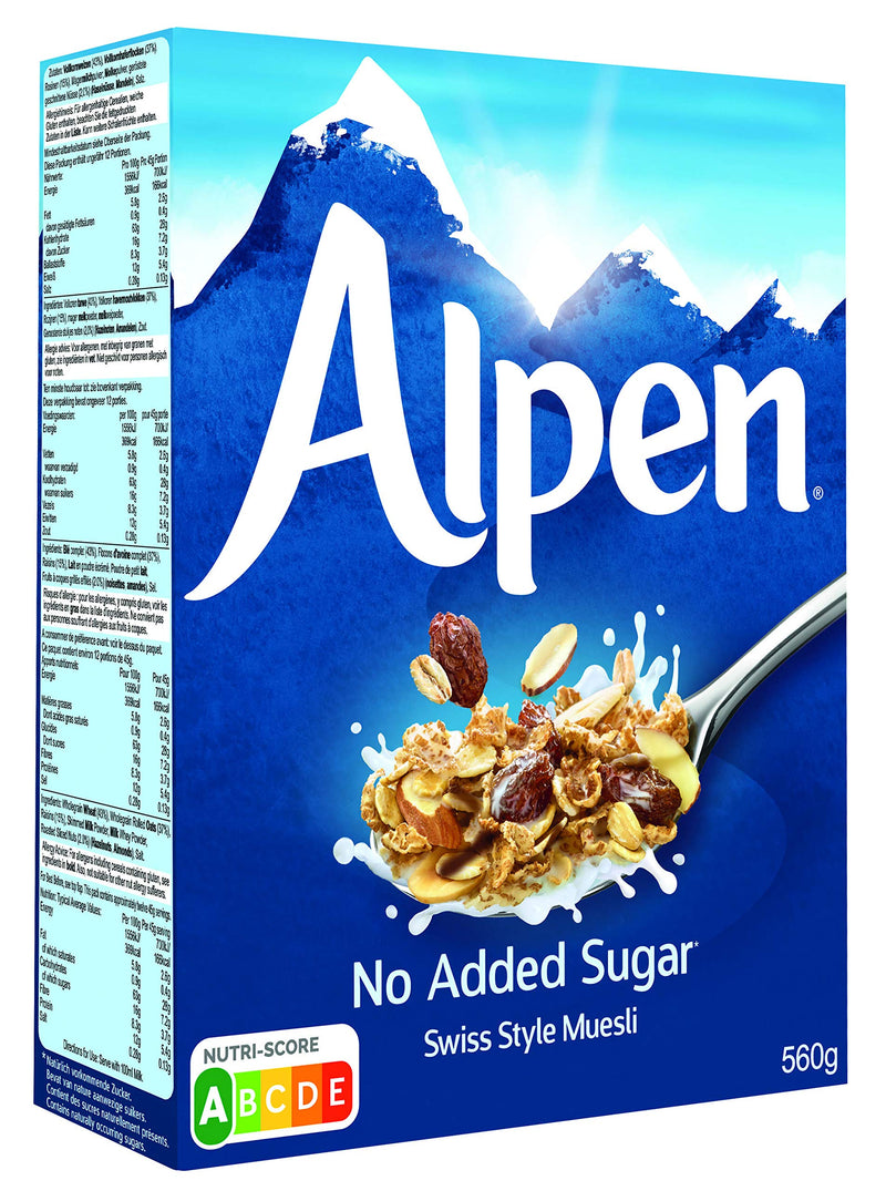 Alpen Cereal No Added Sugar, 550g, Packaging May Vary