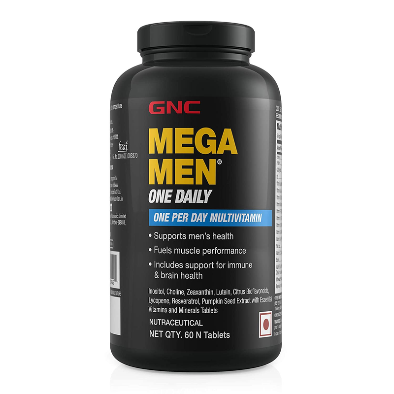 Gnc Mega Men One Daily Multivitamin - One Per Day - 60 Caplets