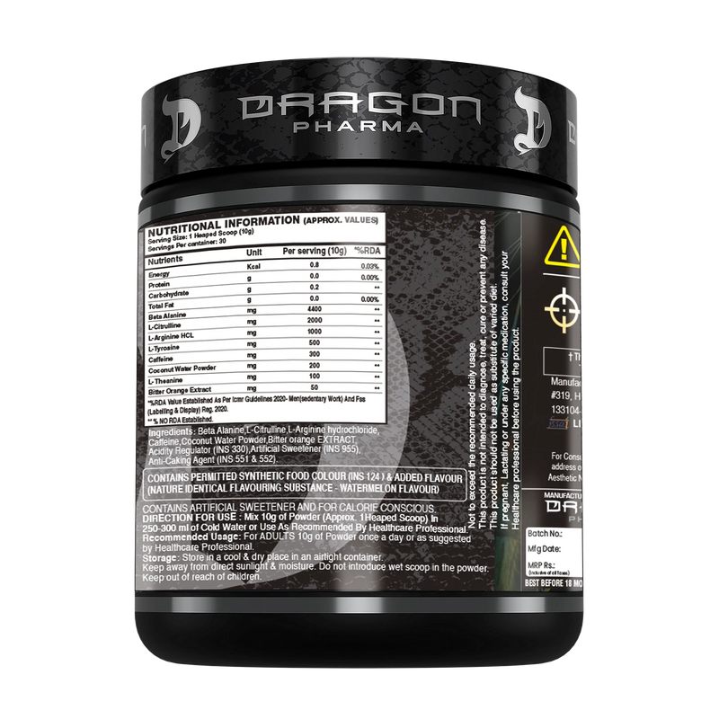 Dragon Pharma Venom Extreme Potency Pre-workout V5