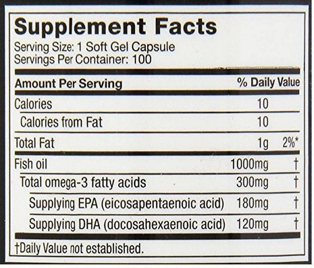 Muscletech Essential Series Platinum Fish Oil - 100 Capsules