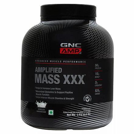 GNC AMP Mass XXX Gainer Powder 6.6 lbs (Vanilla) - Mall2Mart